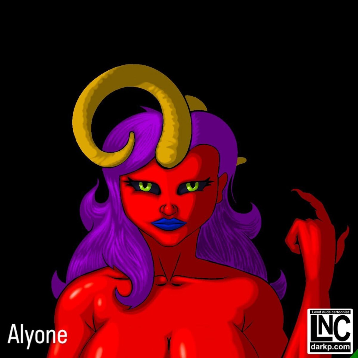 Alyone character art.