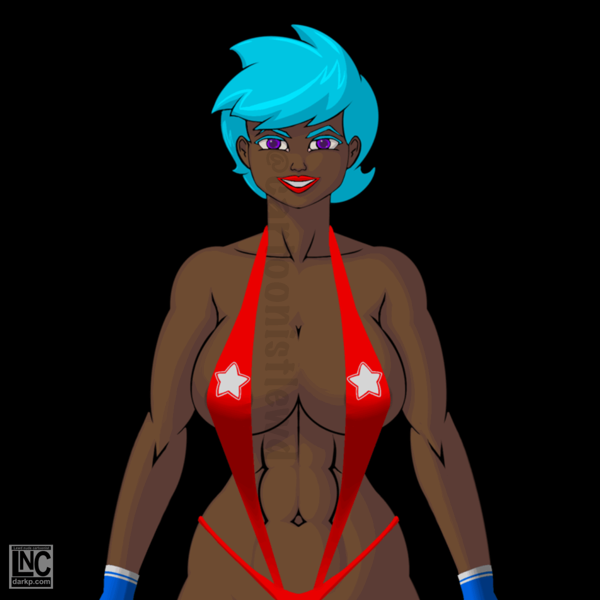 Stephoney Stripes’ super ninja and bikini gear.